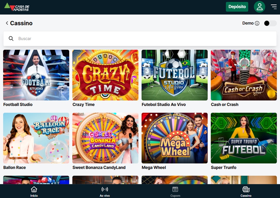 game shows casa de apostas