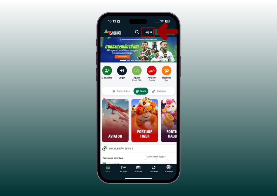 login casa de apostas app 2