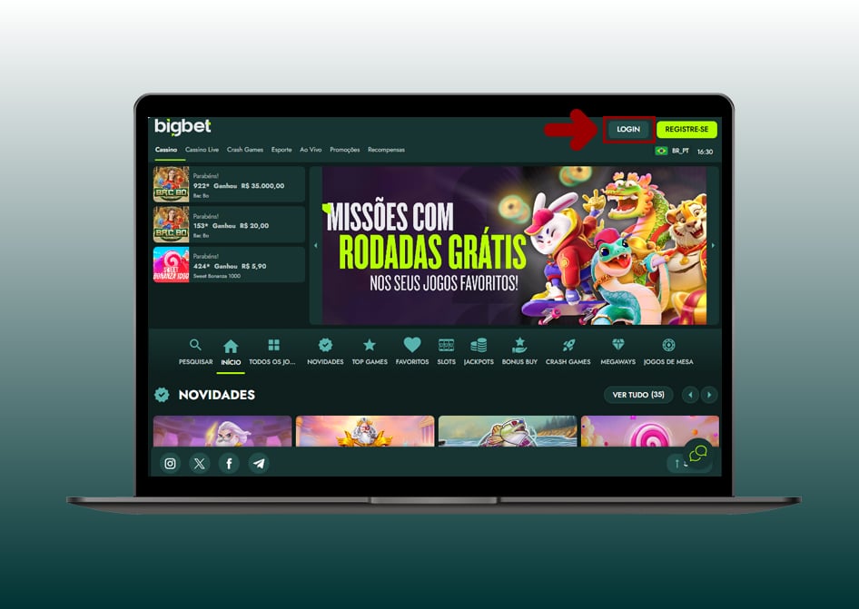 login bigbet computador 2