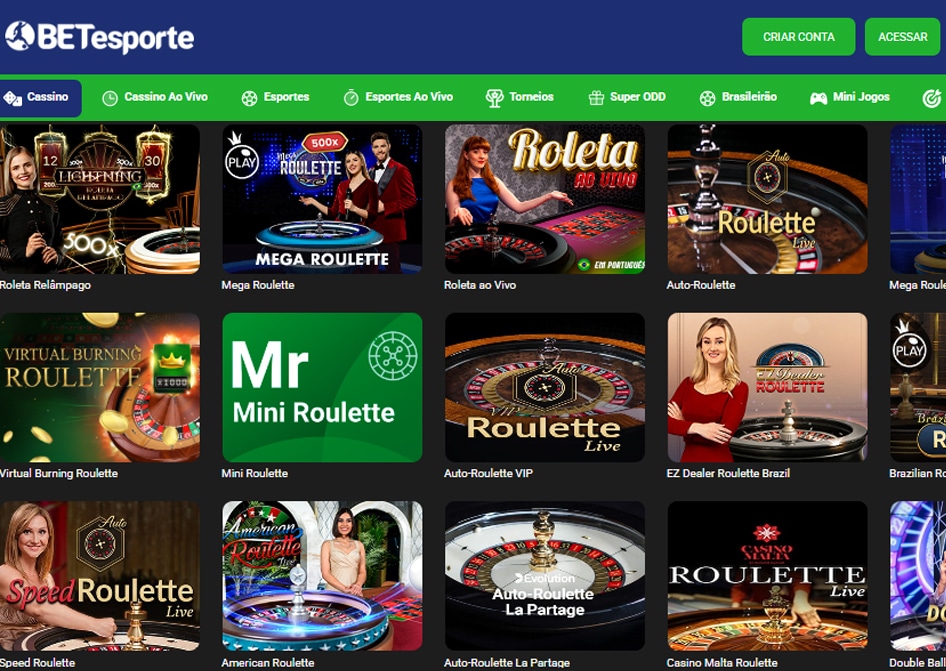 roleta ao vivo betesporte