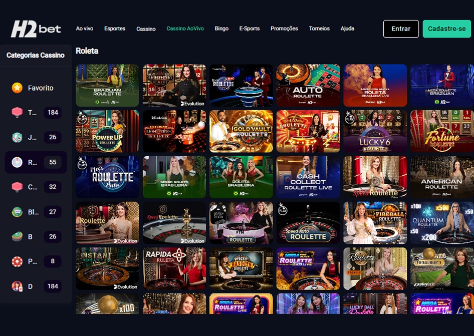 roleta h2bet