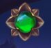Símbolo Pedra preciosa verde slot Sahara Nights por Yggdrasil
