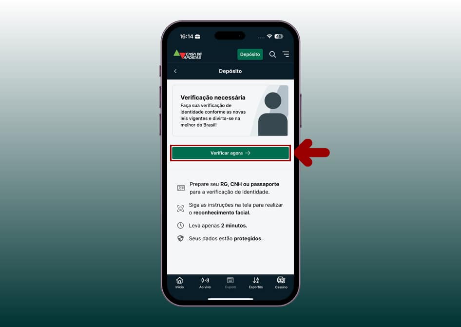 verificação casa de apostas 1