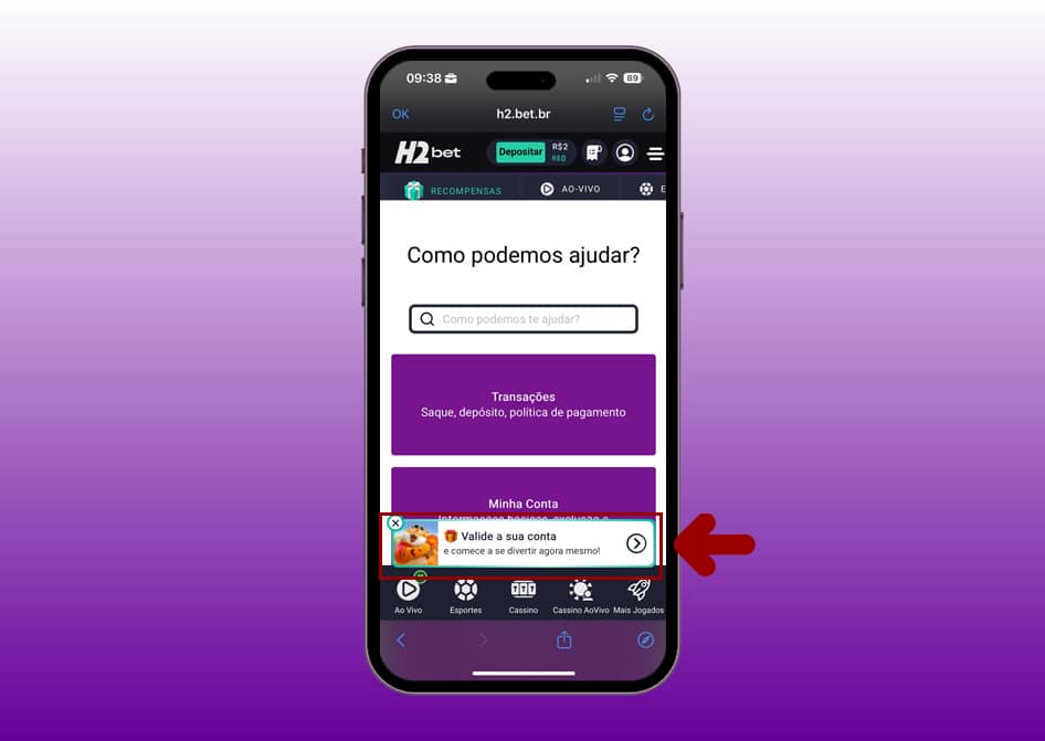 verificar identidade h2bet