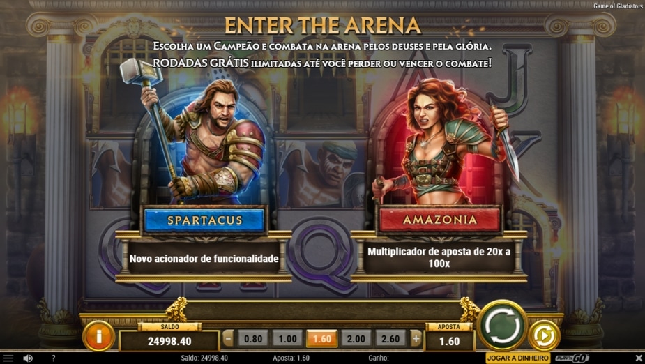Tema e Símbolo Game of Gladiators