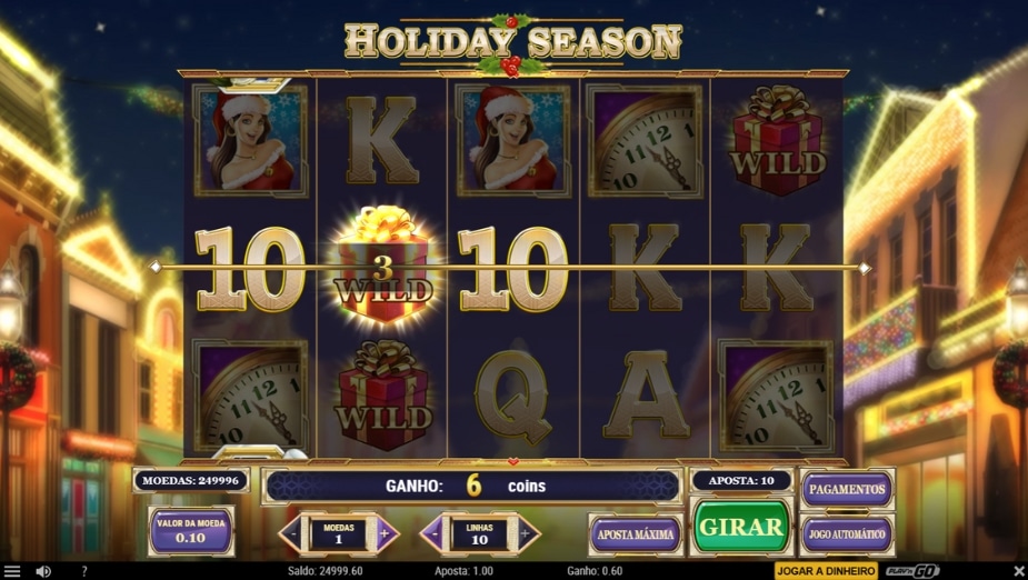Tema e Símbolos Holiday Season
