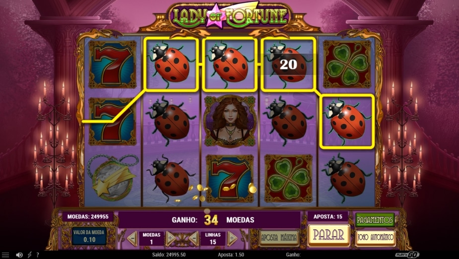 Tema e Símbolos Lady of Fortune
