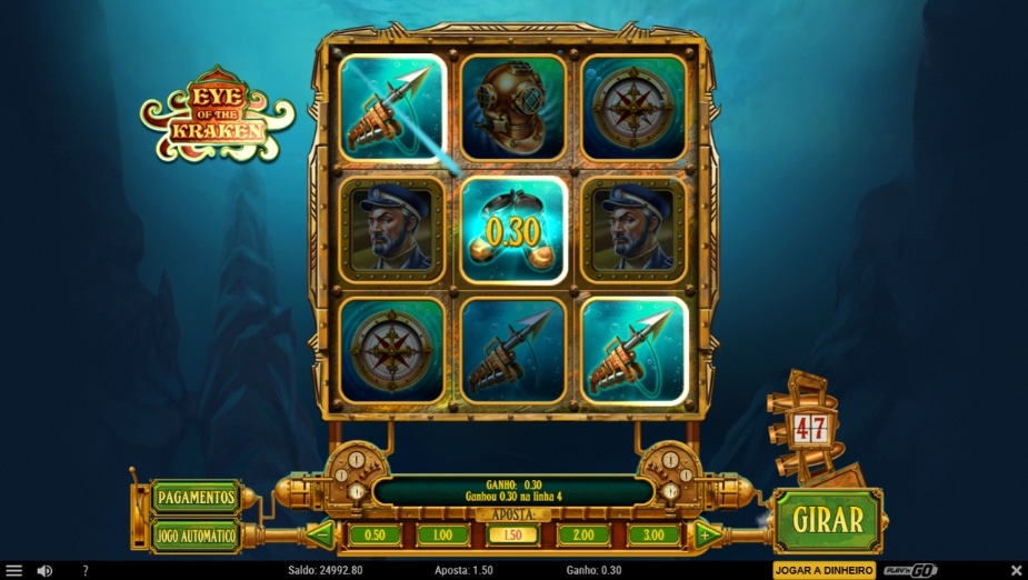 Tema e símbolos Eye of the Kraken