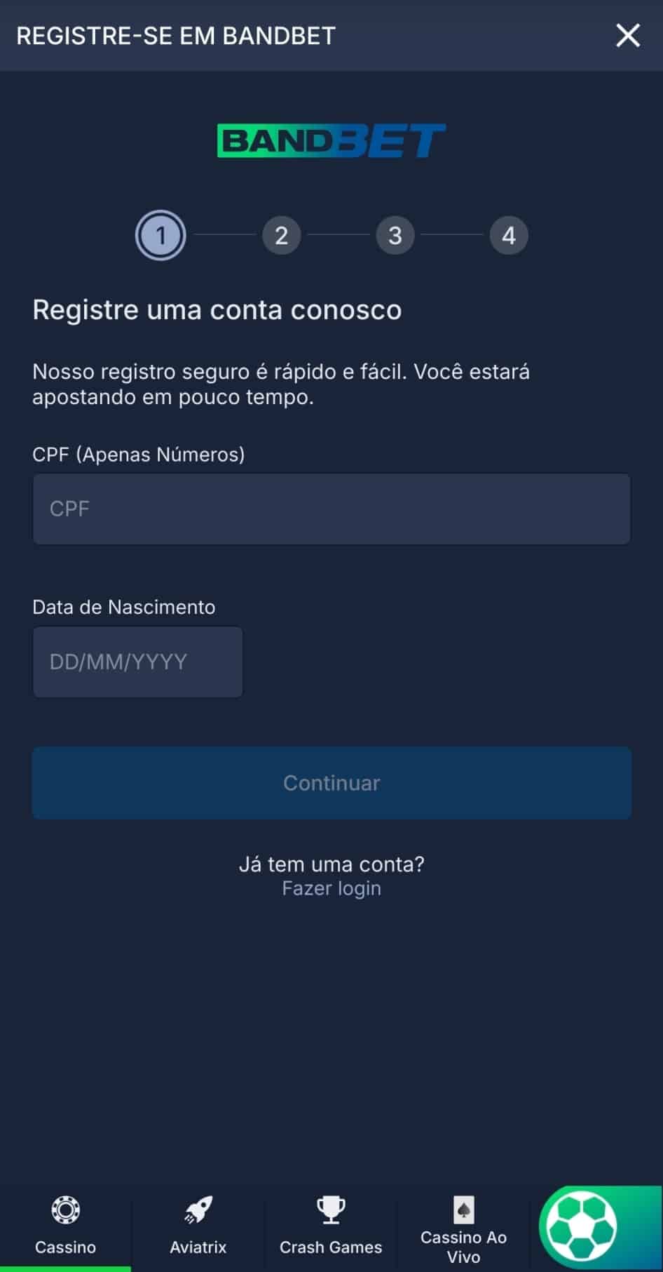 bandbet-app-cadastro