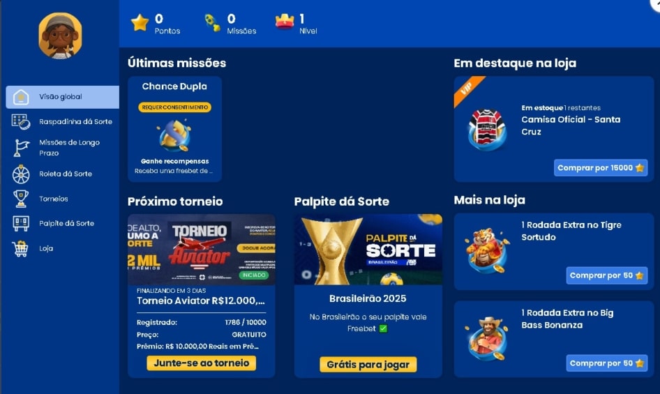 bet-da-sorte-cassino-programa-de-fidelidade