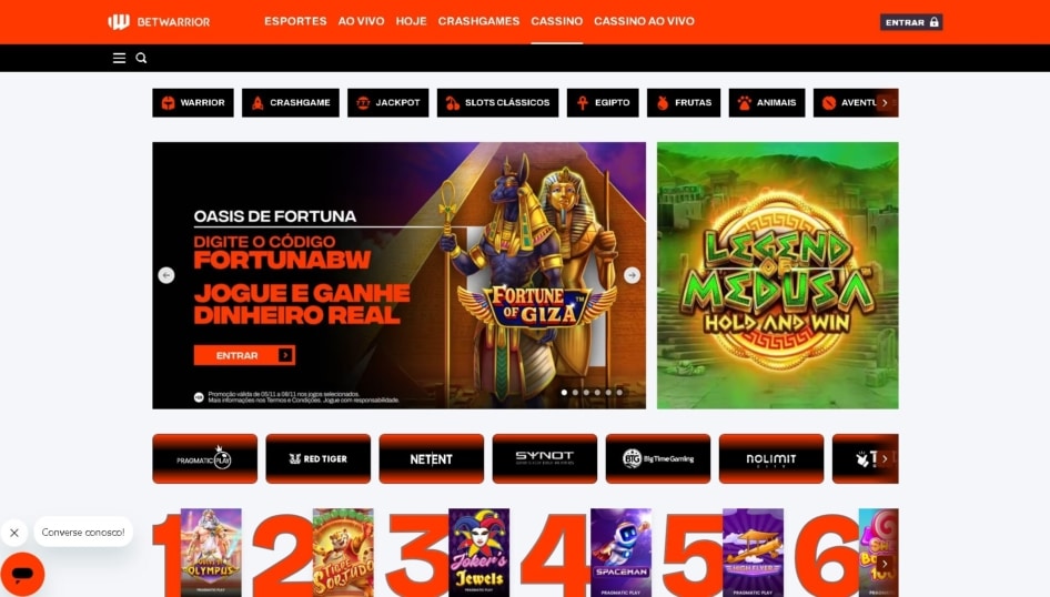betwarrior-cassino-pagina-principal