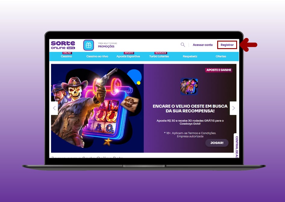 cadastro sorte online computador 2
