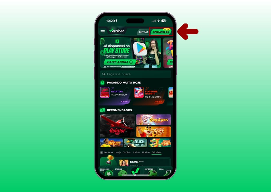 cadastro vera bet app 2