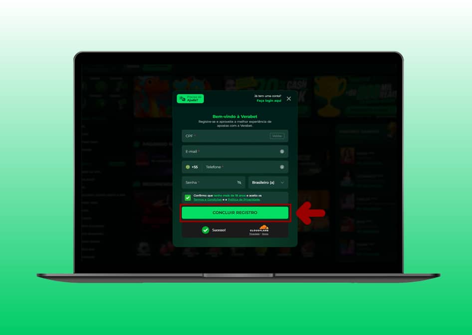 cadastro vera bet computador 3