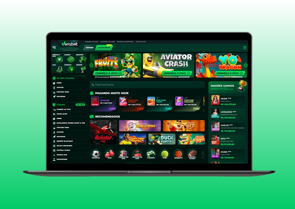 login vera bet computador 1