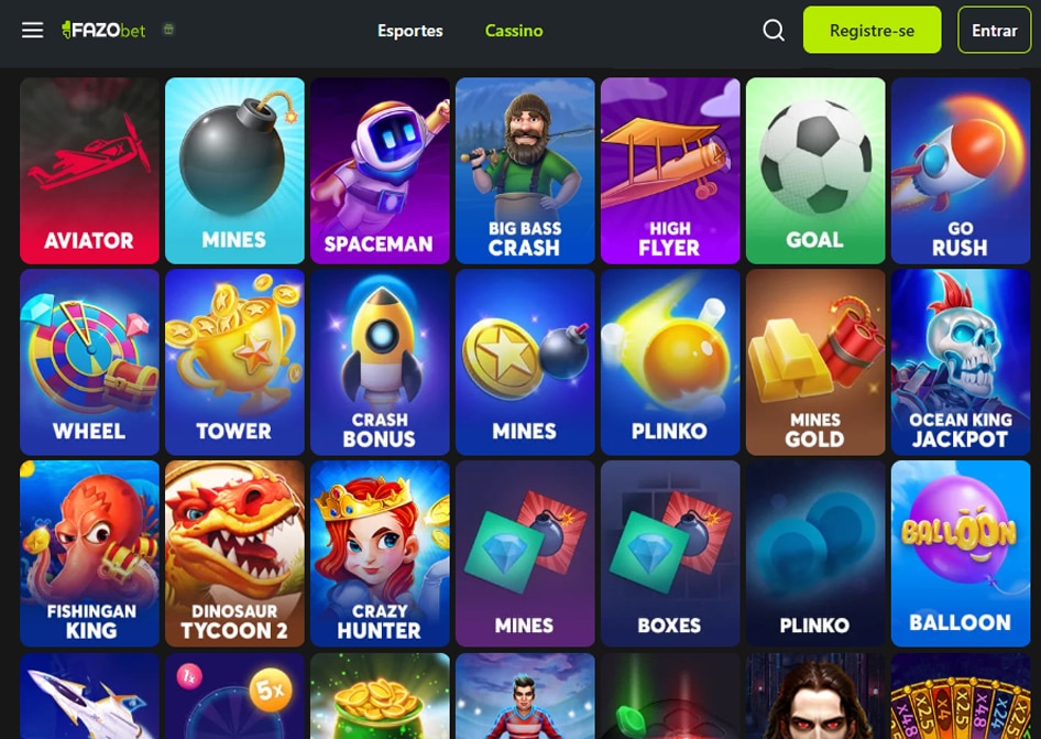crash games fazobet