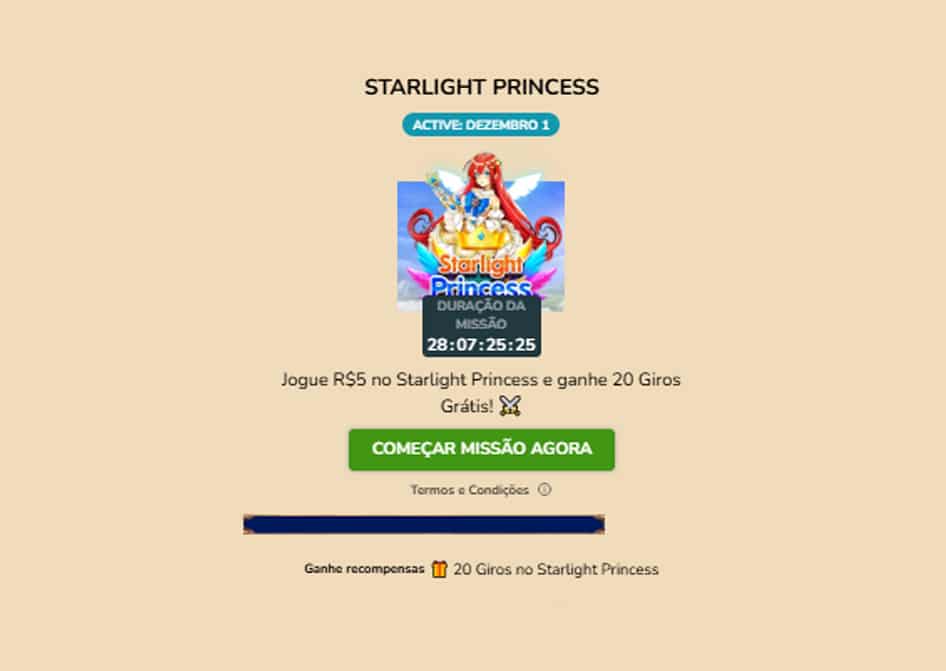starlight princess bonus hiperbet
