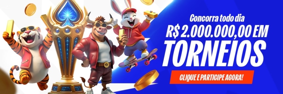 Banner de torneios do ApostaTudo, com ranking de pontos e prêmios para os melhores colocados do evento.