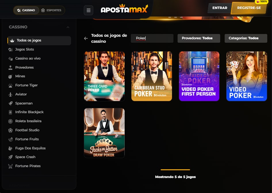 poker apostamax