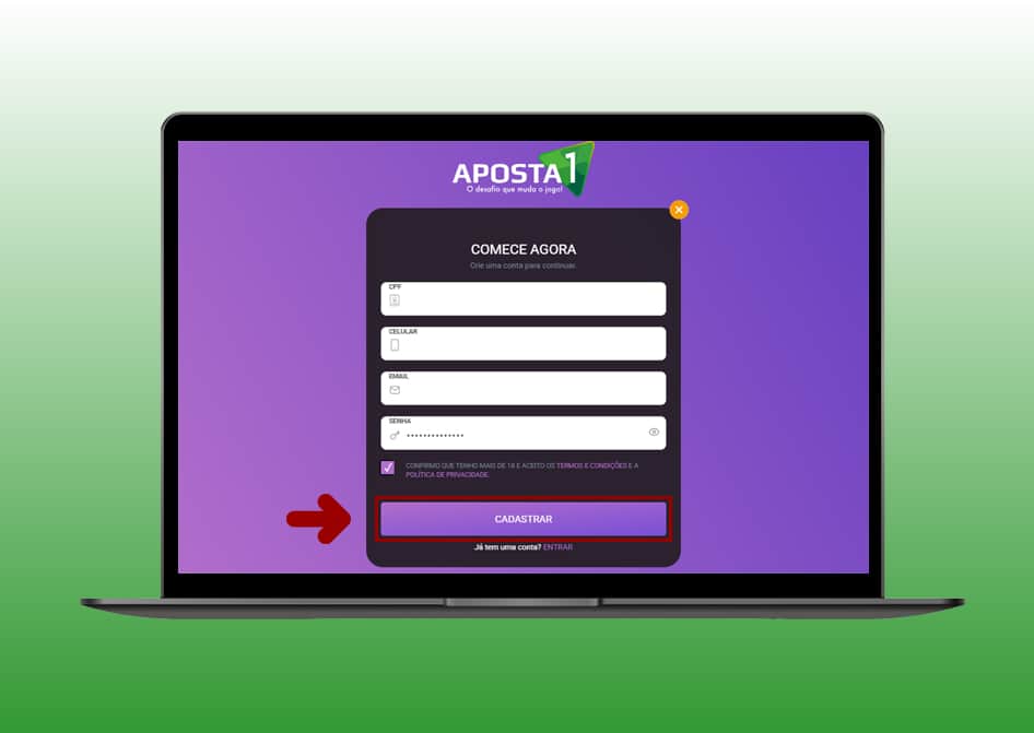 cadastro aposta1 computador 3