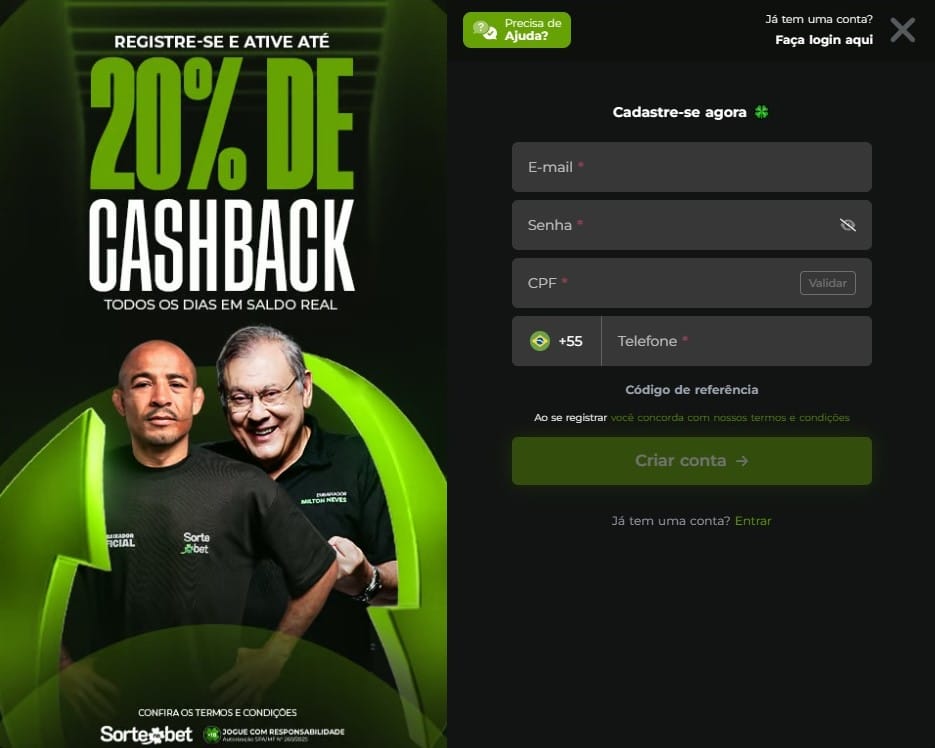 cashback-diario-sorte-na-bet-reividicar