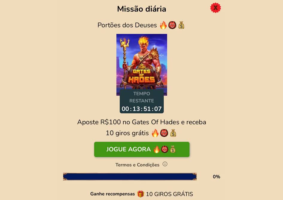 missão gates of hades hiperbet