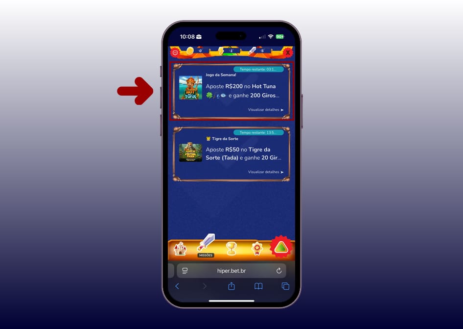 missão hot tuna hiperbet 3