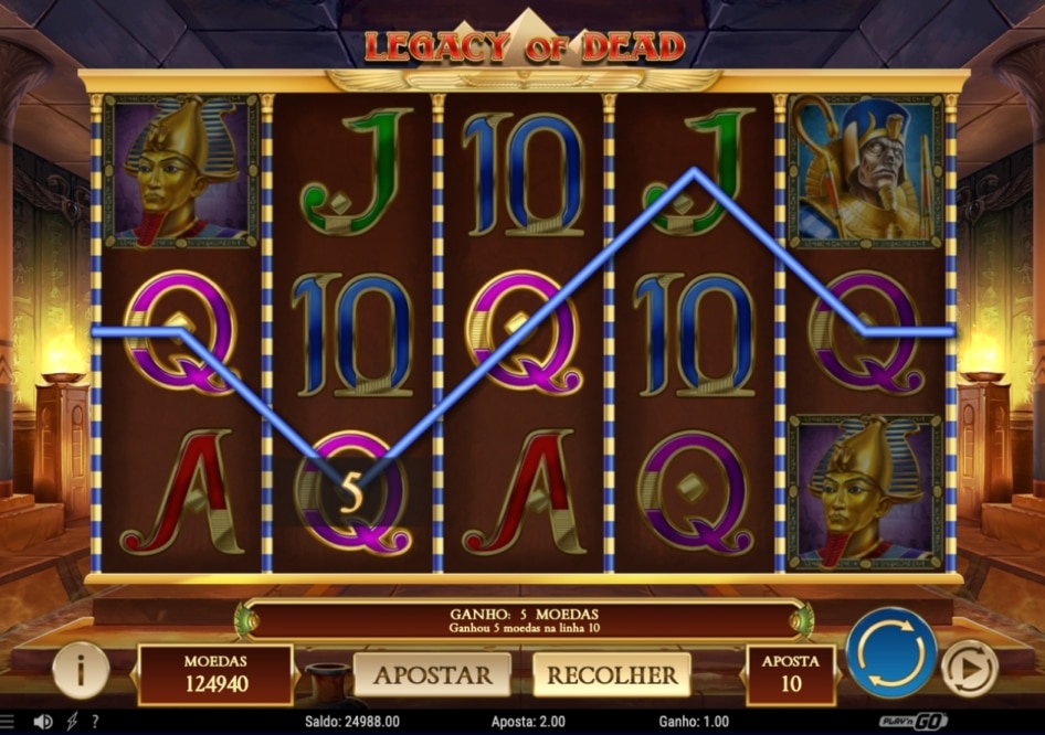 Legacy of Dead por Play'n GO