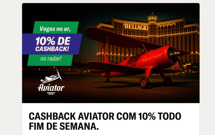 Página da promoção Cashback Aviator da BetMGM com banner da oferta e detalhes iniciais antes da ativação em Minhas Promoções.