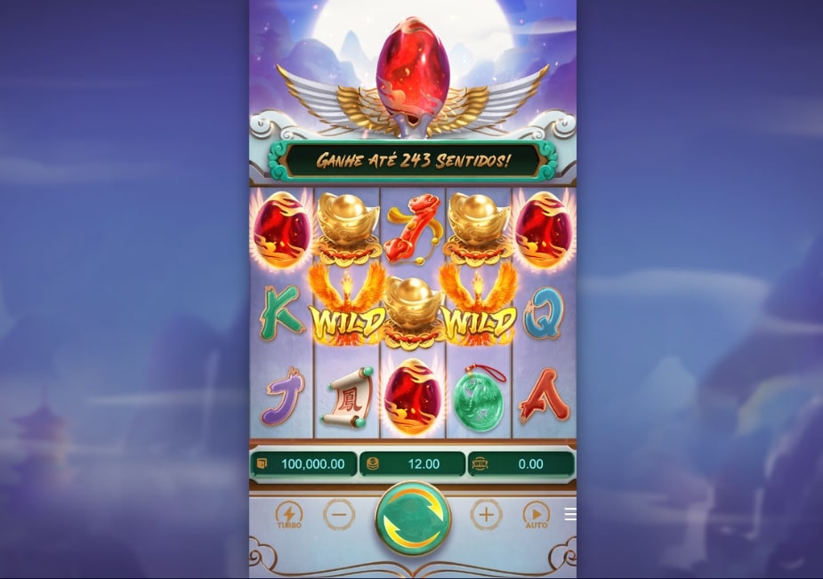 Slot Phoenix Rises com símbolos chineses e 243 maneiras de ganhar.