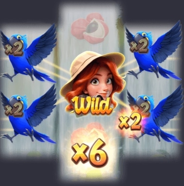 Multiplicador do símbolo Arara-azul