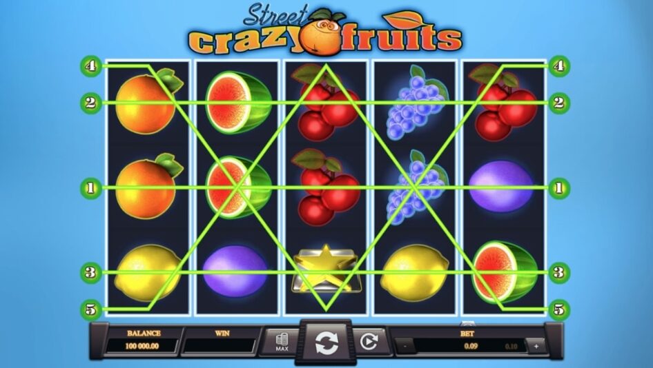 Crazy Fruits Street por Kajot
