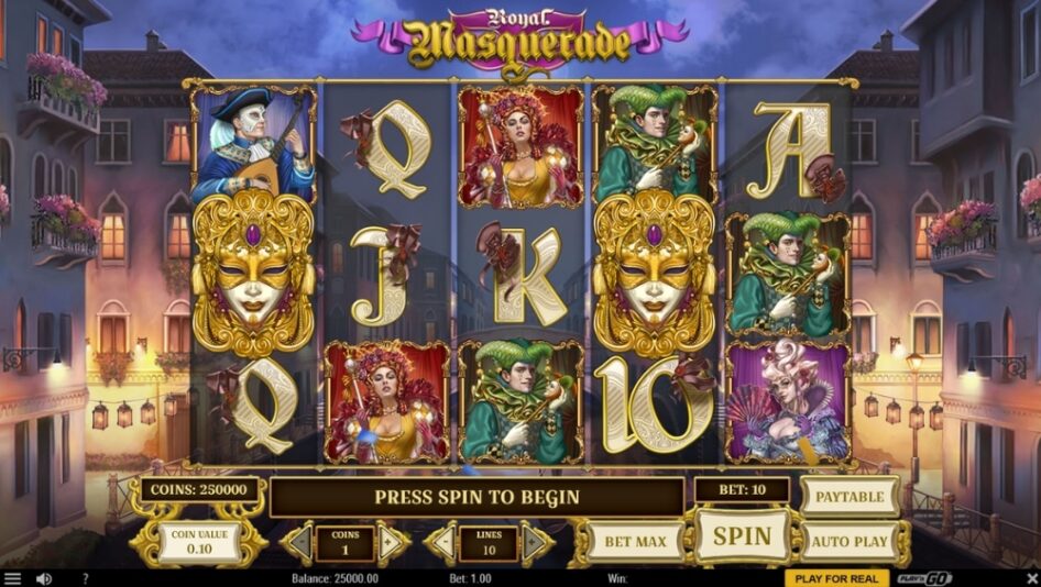 Royal Masquerade por Play'n GO