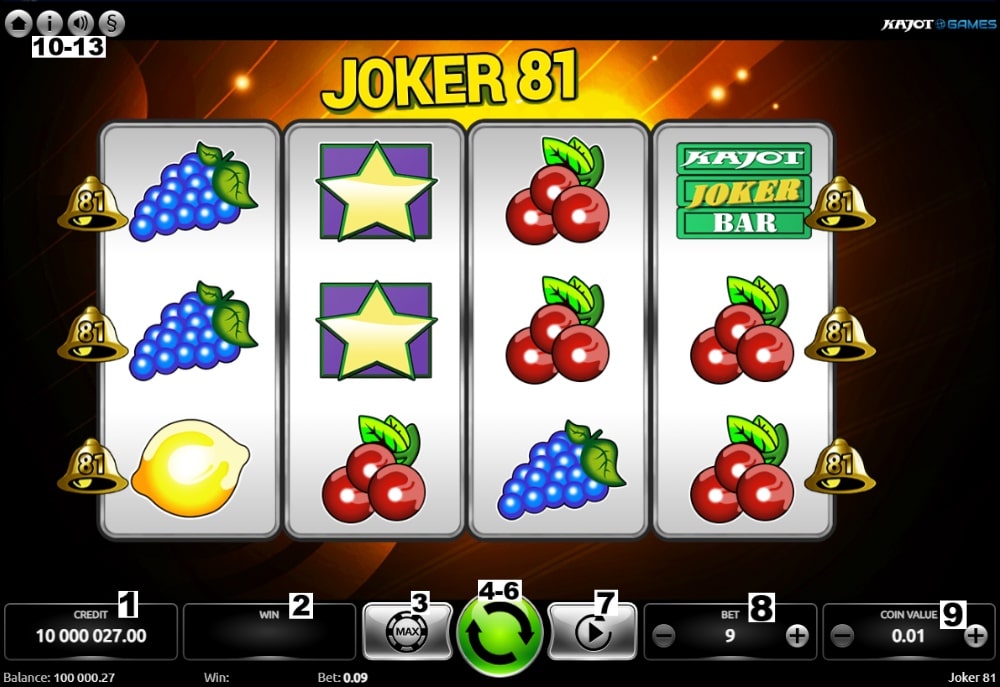 Como jogar a slot Joker 81