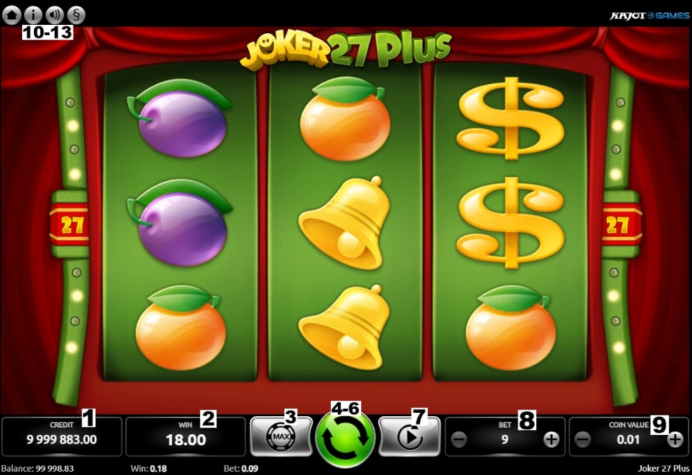Como jogar o slot Joker 27 Plus