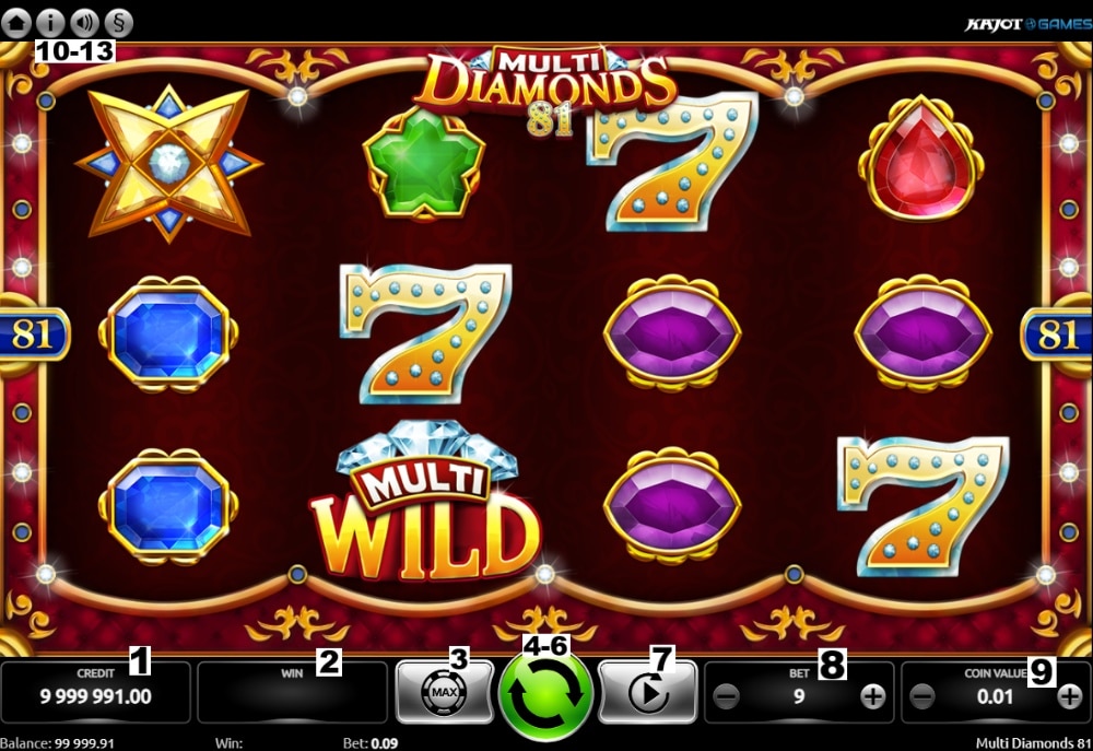 Como Jogar o Slot Online Multi Diamonds 81