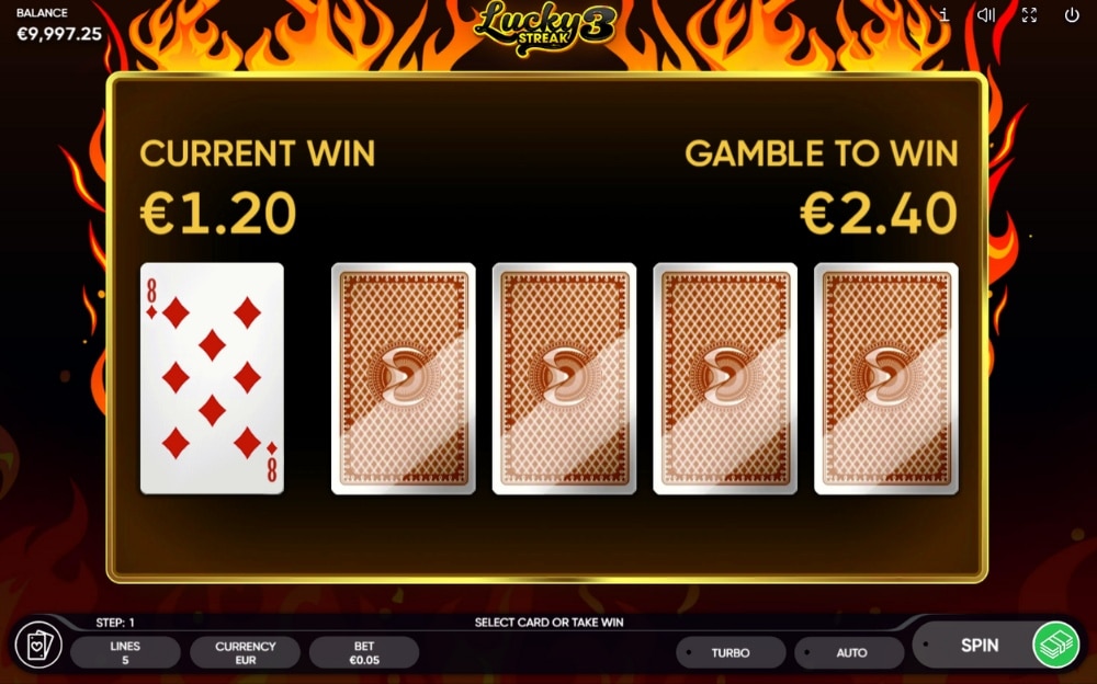Dobrar ou Nada Lucky streak 3