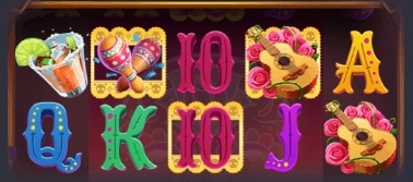 Símbolos com moldura dourada