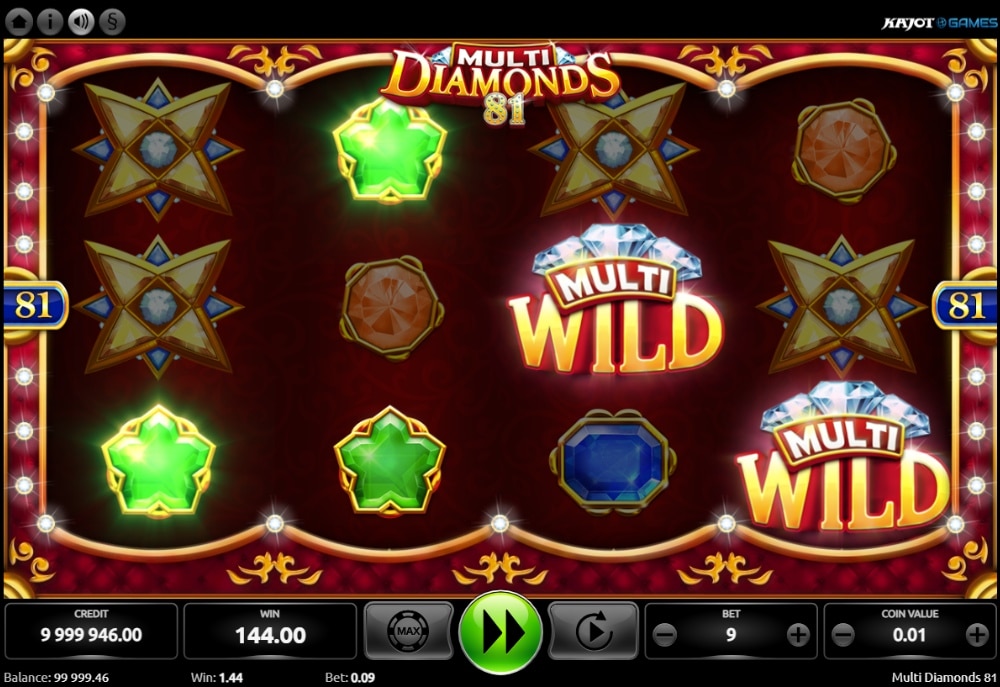 Símbolo WILD Multi Diamonds 81
