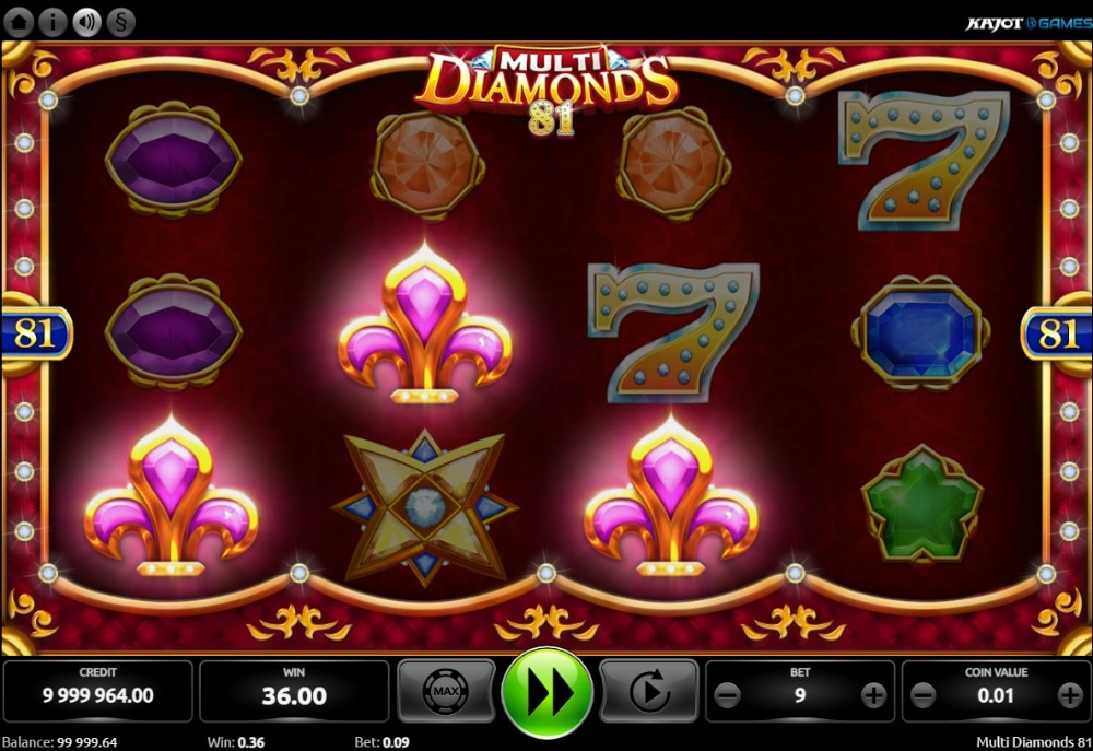 Tema e Símbolo Multi Diamonds 81