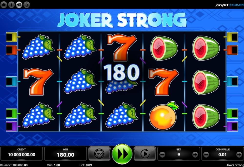 Tema e Símbolos Joker Strong