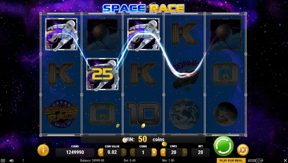 Tema e símbolos Space Race