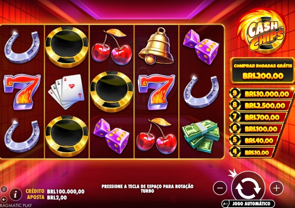 Cash Chips por Pragmatic Play