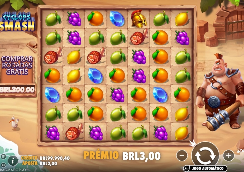 Slot Cyclops Smash com compra de rodadas grátis em BRL.