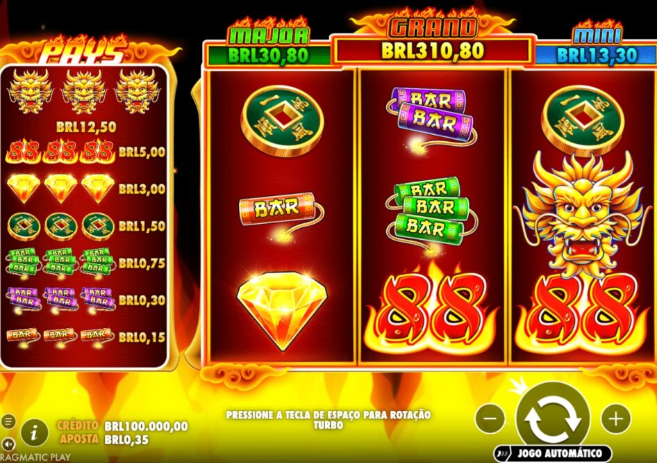Fire 88 por Pragmatic Play