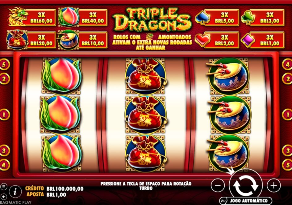 Triple Dragons por Pragmatic Play