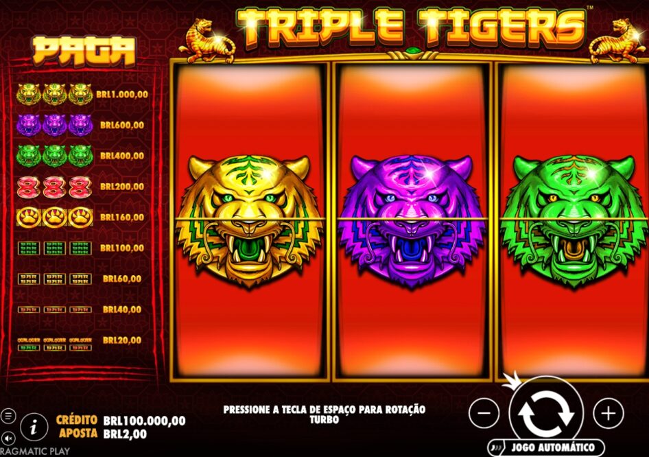 Triple Tigers por Pragmatic Play