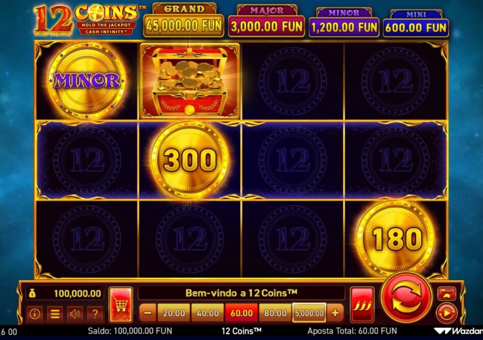 12 Coins por Wazdan