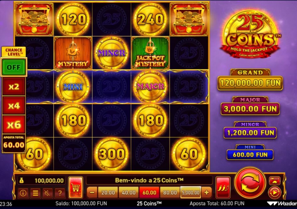 25 Coins por Wazdan