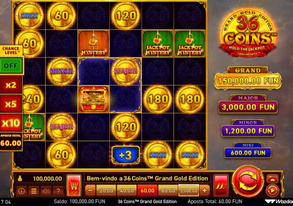 36 Coins Grand Gold Edition por Wazdan